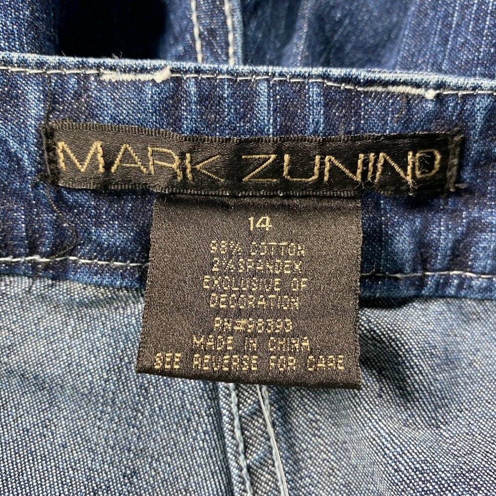 New Mark Zunino Jeans 14 QVC Stretch Denim Wide - Picture 4 of 8
